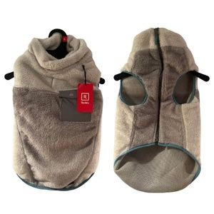 Reddy Grey & Aqua Colorblock Dog Puffer Vest